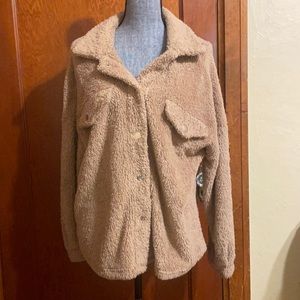 Button up teddy bear jacket